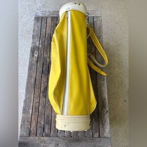 MacGregor Vintage Yellow Carry Golf Bag 5-way Divider